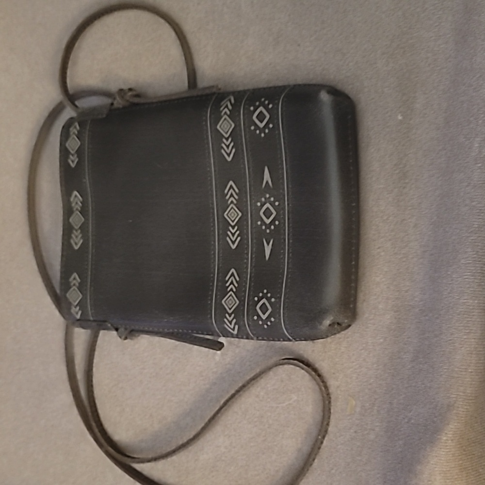 GORGEOUS GREY LEATHER PHONE CASE OR OTHER USES